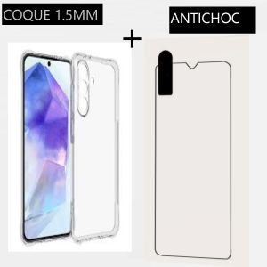 Pochette coque transparent épaisseur 1,5mm pour SAMSUNG A36 Angle renforce camera protégé Avec antichoc 
