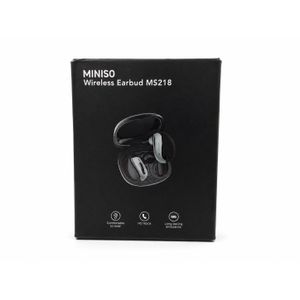 Miniso Écouteurs Sans Fil MS218 Bluetooth Noir
