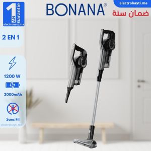 bonana Aspirateur balai 2 en 1 A main et sol Haute performance pour nettoyage