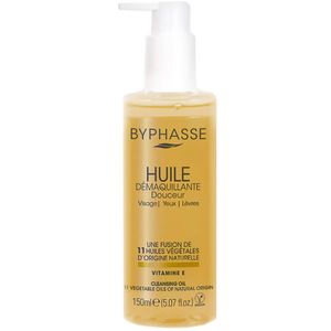 Byphasse Huile Démaquillante Visage Yeux Lèvres 150ml – Démaquillant Waterproof Vegan aux Huiles Végétales