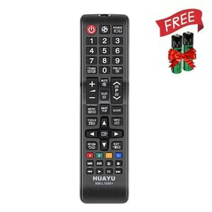 ريموت كنترول شامل HUAYU RM-L1088+ لتلفزيونات Samsung LCD / LED / 3D / 4K + بطاريتان مجانيتان مضمنتان