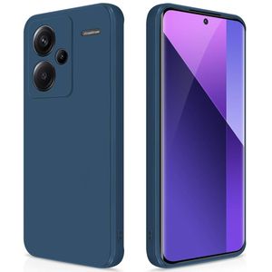 Case غطاء سيليكون لهاتف Xiaomi Redmi Note 13 Pro Plus 5G باللون الأزرق – حماية أنيقة وسهولة المناولة