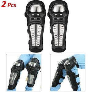 Genouilleres Moto motards motocross, Protege Tibias Protecteur Protection Genou Garde Jambes motorcycle - en Acier Inoxydable