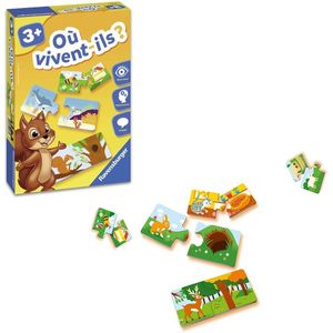 Puzzle éducatif « ou vivent-ils ? »