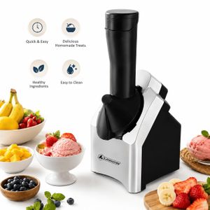 Lamacom  Machine à Glace Express – Sorbetière Électrique Multifonction – Prépare Sorbets, Glaces et Desserts Glacés – Facile à Utiliser et à Nettoyer – Idéale pour Fruits Surgelés