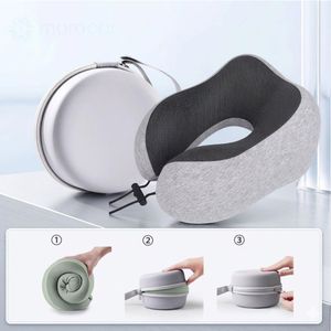 Coussin de voyage ergonomique en mousse mémoire pour soutien du cou