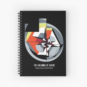 The Meaning of Music (black) Spiral Notebook Bloc note