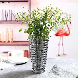 Vase En Cristallin Gris