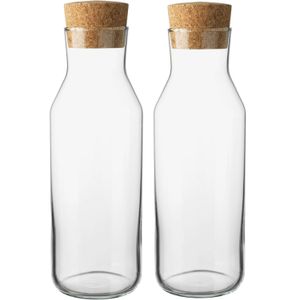 Carafe à jus de fruits en verre et bouchon plastique - 1.8l