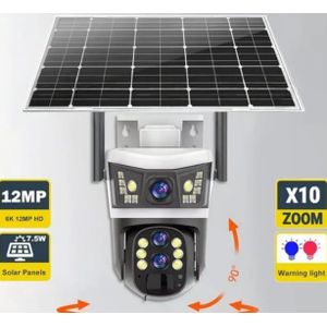 12MP ZOOM x10 Caméra Solar Tri-Monitor