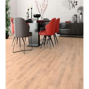 Parquet Stratifié - Chêne Wien - Revêtement de Sol - Bois Clair 1,85m²/paquet