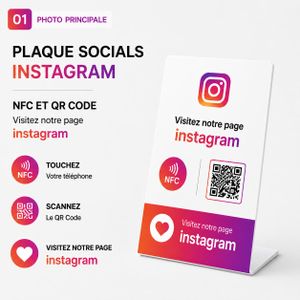 Mifare SUPPORT CHEVALIER ACRYLIQUE NFC INSTAGRAM
