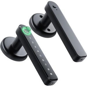 قفل باب بصمة بدون مفتاح مع لوحة المفاتيح  والدخول البيومتري لشقة