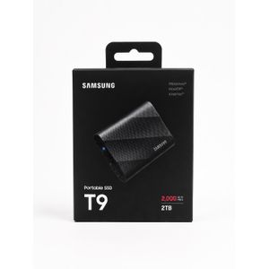 Samsung Portable SSD T9 2 To USB 3.2 Gen 2x2 – Disque SSD Externe Haute Vitesse Jusqu'à 2000 Mo/s