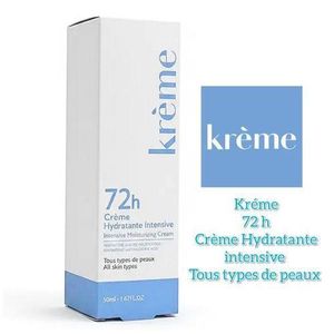 Kréme - Crème hydratante 72h pour une hydratation longue durée et un confort intense - 50 ml