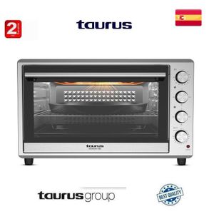 Taurus Four Electrique Inox HARMONY 120L ,2700 W double vitrage, lampe , Température jusqu'à 230C°, Convection - 2 ans de garantie