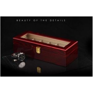 Coffret pour 6 Montres Bois Style Piano Haute Qualité Zweiler