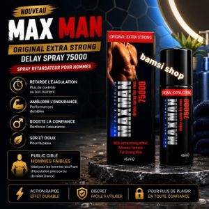  MAXMEN 75000   Spray Intime Homme 45 ml Confort & Maîtrise – Usage Externe