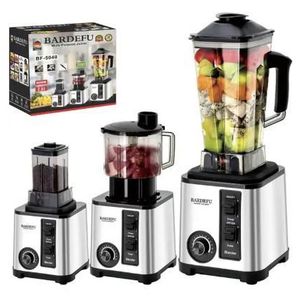 BARDEFU روبوت خلاط ومزج 3 في 1، مفرمة وضاغط حبوب، سعة كبيرة 2.5 لتر 9500 وات