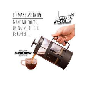 Cafetière à pression française en verre Borosilicate résistant à la chaleur, percolateur, cafetière avec Filtration, théière, 1 pièce ADD AFICHE TECNIQUE ALWAS NEVER FOREGT TO