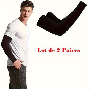 Manches soleil anti UV – Accessoire sport extérieur, pare soleil bras pour cyclisme et conduite (1 paire / 2 manches) couleur aléaoire