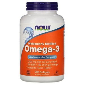 Now Oméga 3 distillé moléculairement - 200 capsules