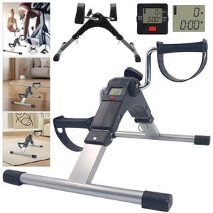 Pédale d'Exercice Pliable - Vélo à Pédales Portable - Écran LCD - Fitness