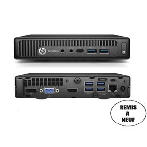 Hp EliteDesk 800 G2 Mini PC Core i5-6500T RAM 8Go SSD 256Go ( Remis a Neuf )