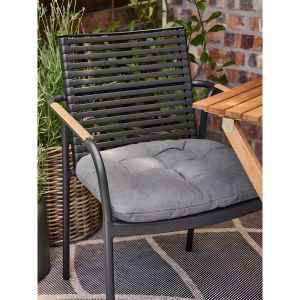 Coussin d'Assise de Jardin - Confortable et Durable - Brun Foncé