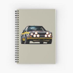 Sport Quattro S1 E1 Rally Group B Art Spiral Notebook Bloc note