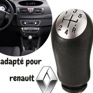 Generic Pommeau de levier de vitesse chrome pour Renault à prix pas cher