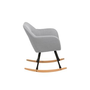 Kitea Fauteuil À Bascule EMILIA - Gris Clair