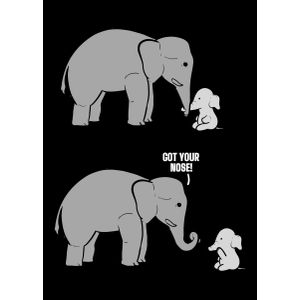 Got your nose funny parent  Poster Chambre Haute Qualité