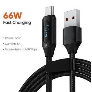 Charge Rapide Garantie Fast Charger Type C 66W avec Affichage USB