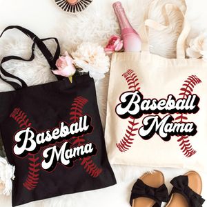 sac fourre-tout pour maman de baseball sans défaut Sac à main imprimé 'Maman de Baseball' Cadeaux pour la Fête des Mères, Anniversaires, Cadeau Idéal pour Maman, Grande Capacité, Style Simple et Tendance, Sacs Fourre-Tout Durables pour Pique-nique en Pl