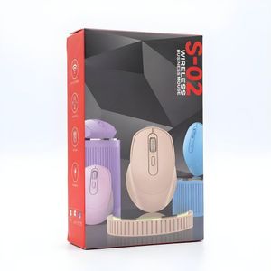 Souris Bluetooth Sans Fil S-02 – Souris Wireless pour PC, Ordinateur Portable, Laptop & Tablette
