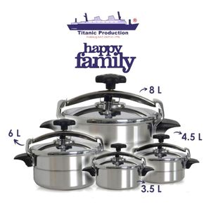 Autocuiseur en Aluminium Épais Haute Qualité – Capacités 3.5L / 4.5L / 6L / 8L – Cuisson Rapide et Sécurisée