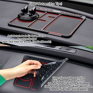 Generic Tapis antidérapant monobloc pour téléphone de voiture avec support  pivotant 360° à prix pas cher