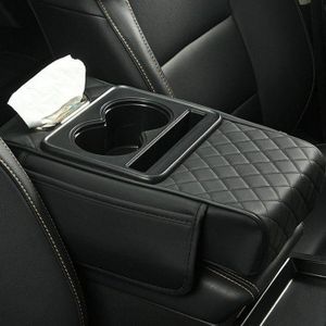 Accoudoir central voiture avec porte-bouteille et support smartphone – Organisateur pratique pour conduite confortable