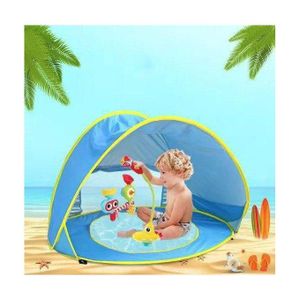 Tente De Plage Bébé Avec Piscine Et Protection Solaire Pliable