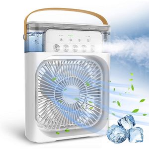 Mini Climatiseur Portable Rafraîchissant - Humidificateur d'Air USB avec Éclairage LED - Design Compact et Silencieux coleur aleatoire