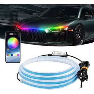 Barre lumineuse LED pour intérieur de voiture, tube lumineux blanc