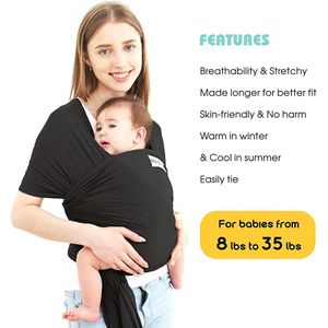 Porte-bébé Écharpe Mains Libres, Léger, Parfait pour Les Nouveau-nés Et Les Bébés