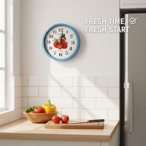 Horloge Murale Gourmande pour Cuisine
