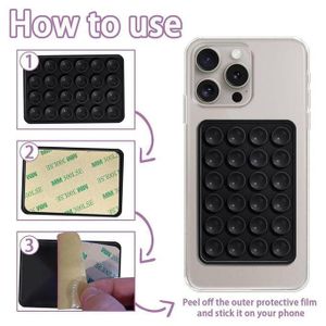 Pack de 3 supports venteuse téléphone portable