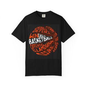 CAPRI T-Shirt Graphic Unisex  basketball life style  - Coton Doux  couleur noir 