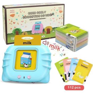 Carte Flash d'Éducation Précoce pour Enfant,Jouets d'ApprentiCumbria Précoce du dériv,Livre Audio Électronique en Anglais,Cadeau