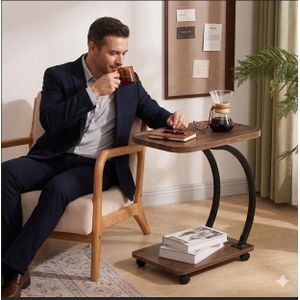 Table de luxe, meuble d'extrémité de canapé épais, Anti-chute, petite Table de balcon, support de café artistique moderne Casiers de Baker