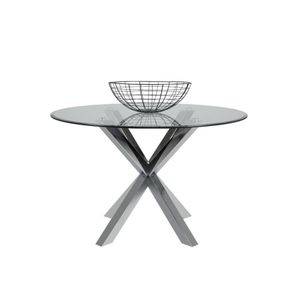 Kitea Table De Coin Heaven Verre Transparent Argent