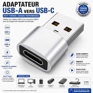 محول OTG 2 في 1 Type-C / Micro إلى USB - كابل مضفر قطني 10 سم مانع للتمدد، نقل بيانات وشحن سريع